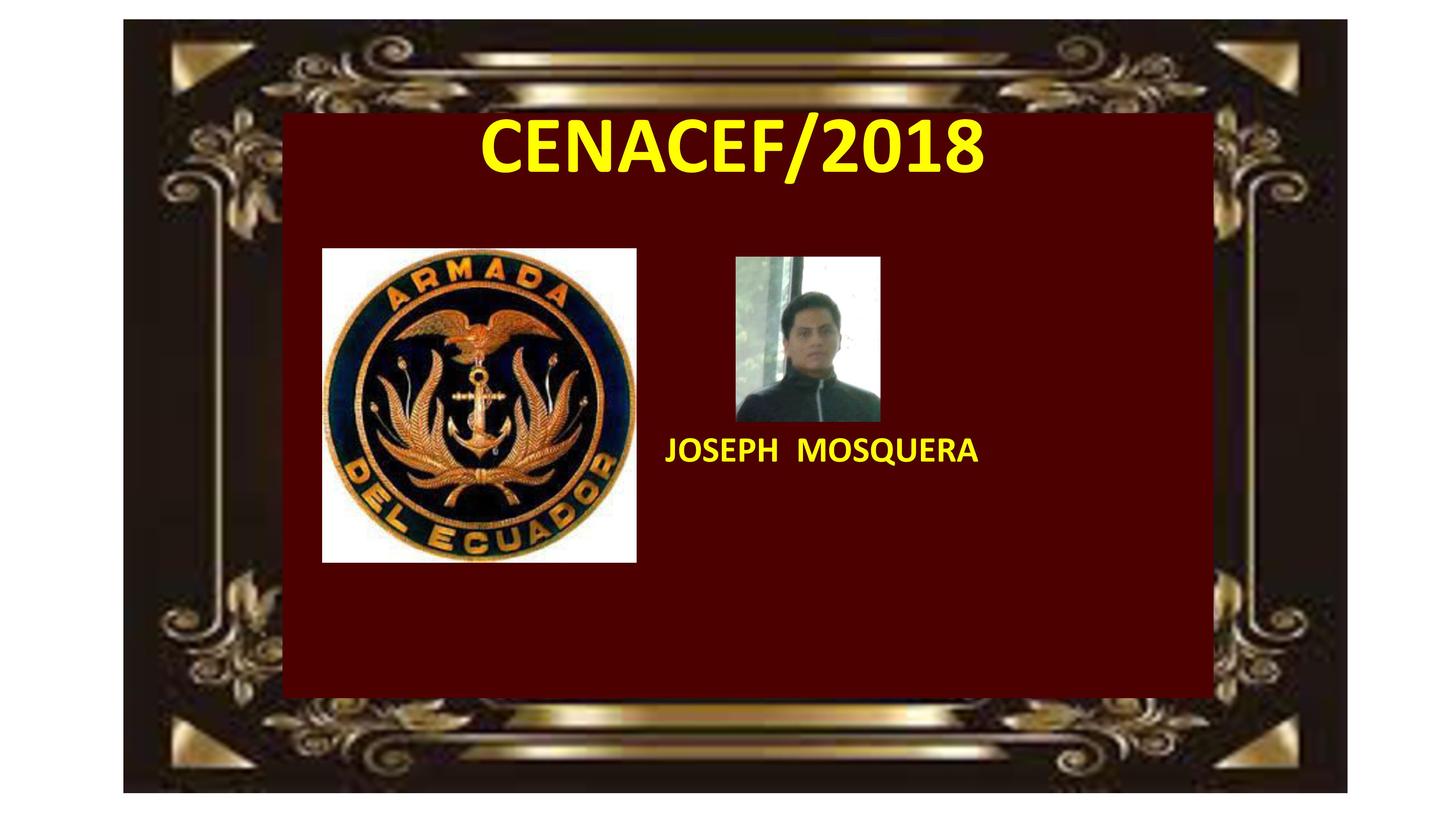 Cuadro de Honor - Armada 2018